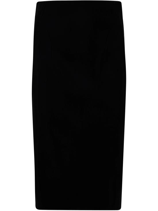 25SS 뮈글러 미디 스커트 25P1JU0542196 1999 BLACK - MUGLER