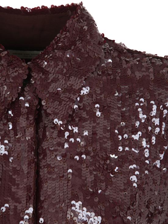  드리스 반 노튼 셔츠 232 010714 7351 704 DARK BROWN - DRIES VAN NOTEN