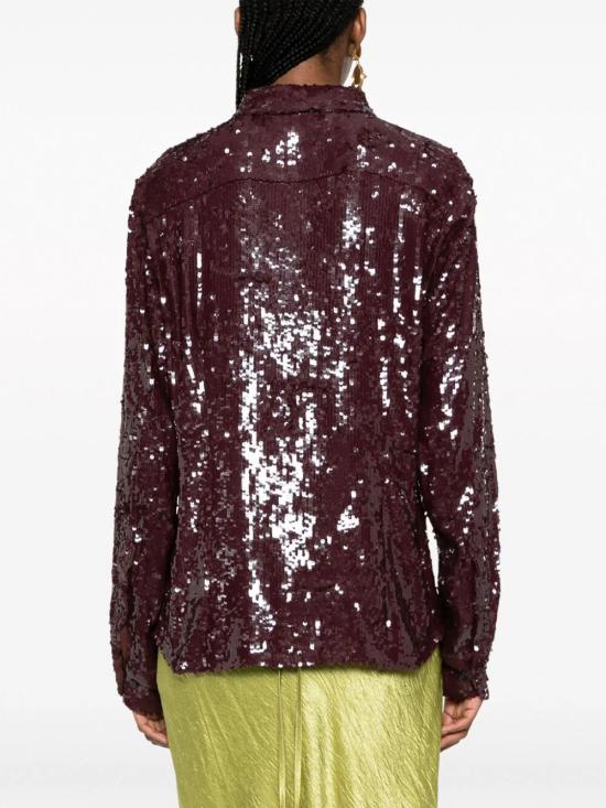  드리스 반 노튼 셔츠 232 010714 7351 704 DARK BROWN - DRIES VAN NOTEN