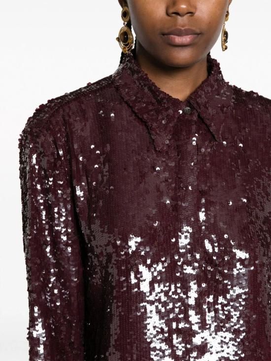  드리스 반 노튼 셔츠 232 010714 7351 704 DARK BROWN - DRIES VAN NOTEN