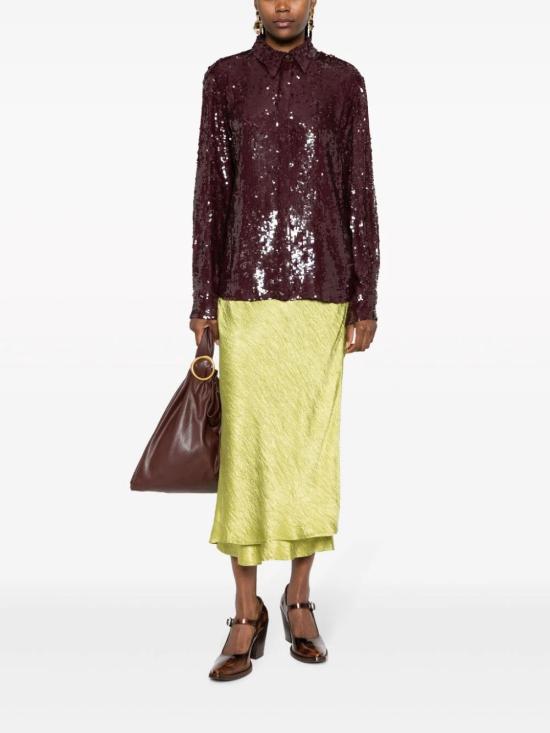  드리스 반 노튼 셔츠 232 010714 7351 704 DARK BROWN - DRIES VAN NOTEN