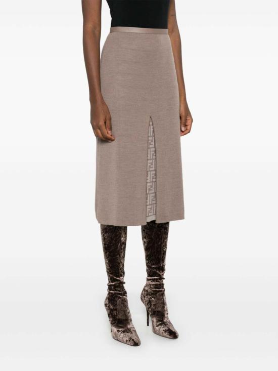 24FW 펜디 스커트 FZQ749ANERF0RTU Grey - FENDI