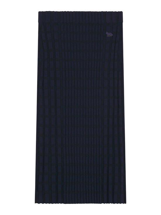  메종키츠네 스커트 NW01514KT1093P476 Blue