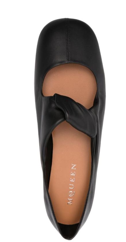 25SS 알렉산더 맥퀸 플랫 슈즈 814287 WHACO1000 Black - ALEXANDER MCQUEEN