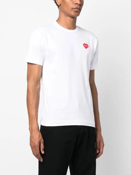  꼼데가르송 반팔 티셔츠 P1T322 white - COMME DES GARCONS