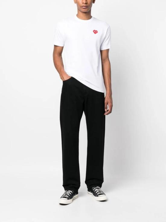  꼼데가르송 반팔 티셔츠 P1T322 white - COMME DES GARCONS