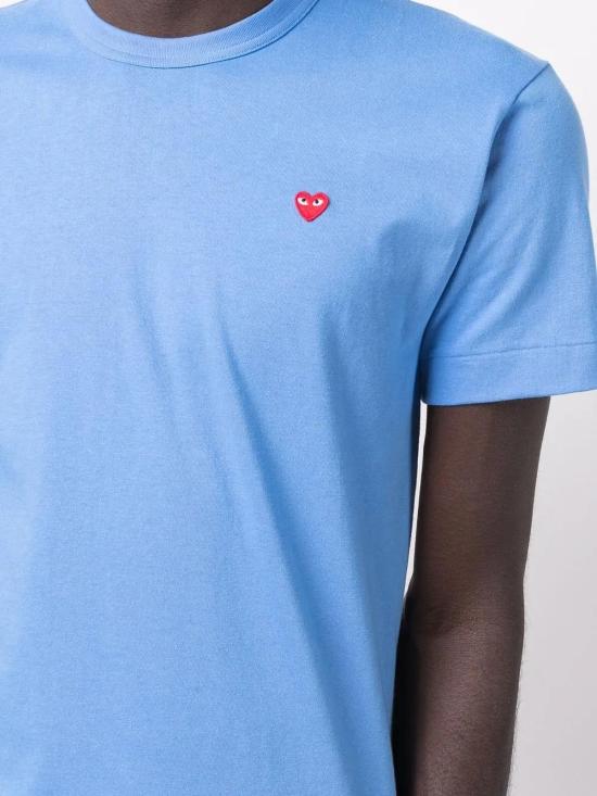  꼼데가르송 반팔 티셔츠 P1T314 blue - COMME DES GARCONS