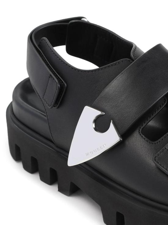 25SS 알렉산더 맥퀸 샌들 817620 WIACT1064 Black - ALEXANDER MCQUEEN