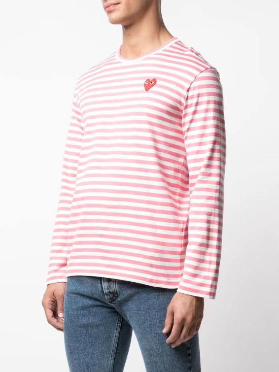  꼼데가르송 긴팔 티셔츠 P1T278051 pink - COMME DES GARCONS
