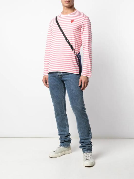  꼼데가르송 긴팔 티셔츠 P1T278051 pink - COMME DES GARCONS