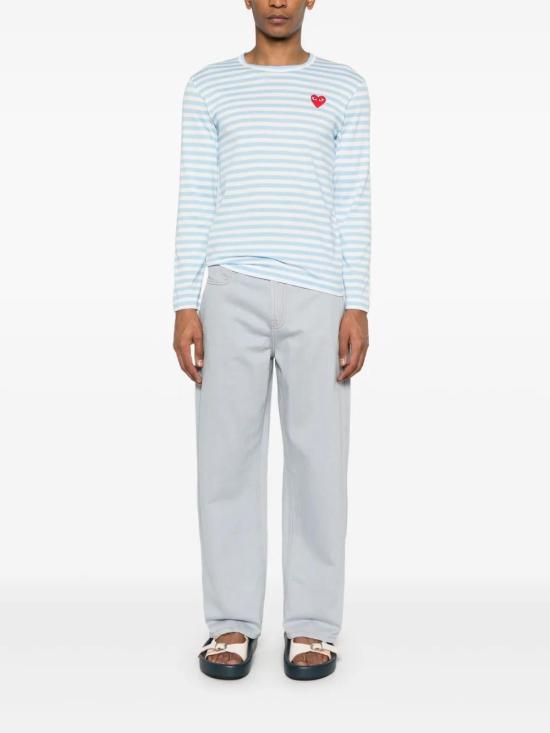  꼼데가르송 긴팔 티셔츠 AXT278051 blue - COMME DES GARCONS