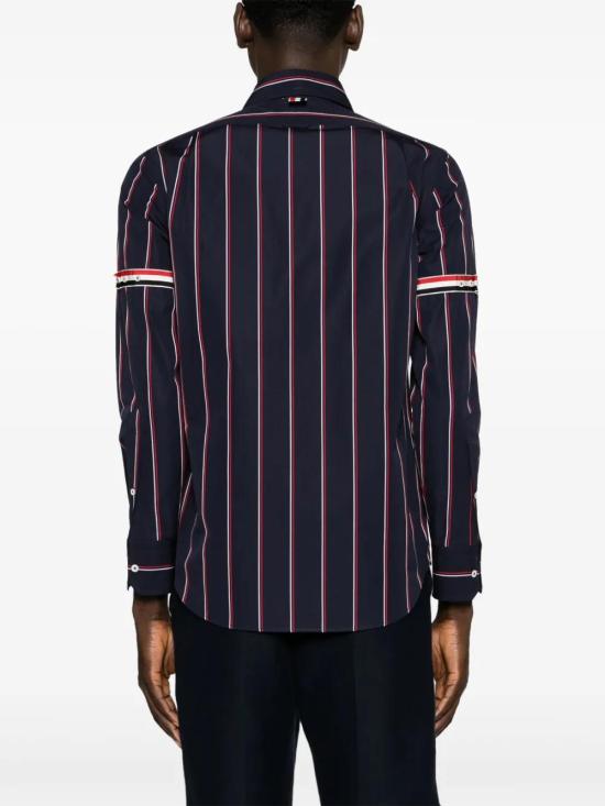  톰브라운 긴팔 셔츠 MWL301OF0658 navy - THOM BROWNE