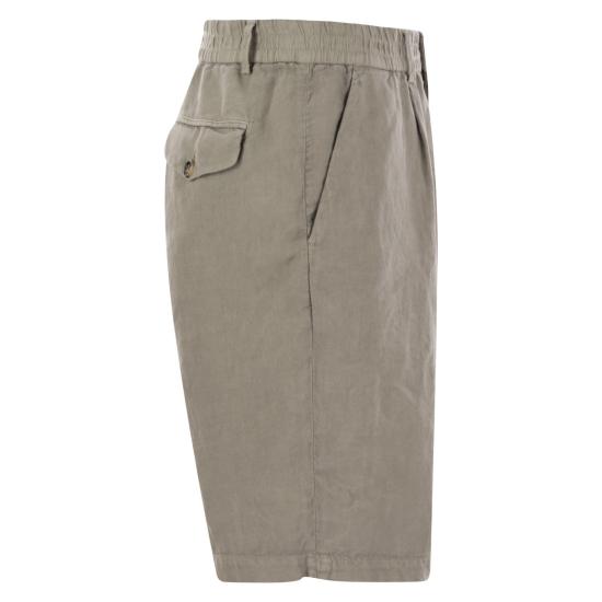  브루넬로 쿠치넬리 숏팬츠 M243DU0065 KHAKI - BRUNELLO CUCINELLI