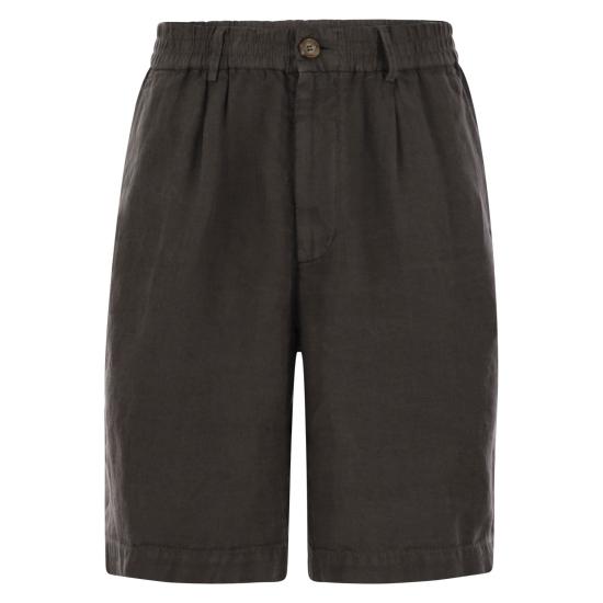 25SS 브루넬로 쿠치넬리 숏팬츠 M243DU0065 BROWN