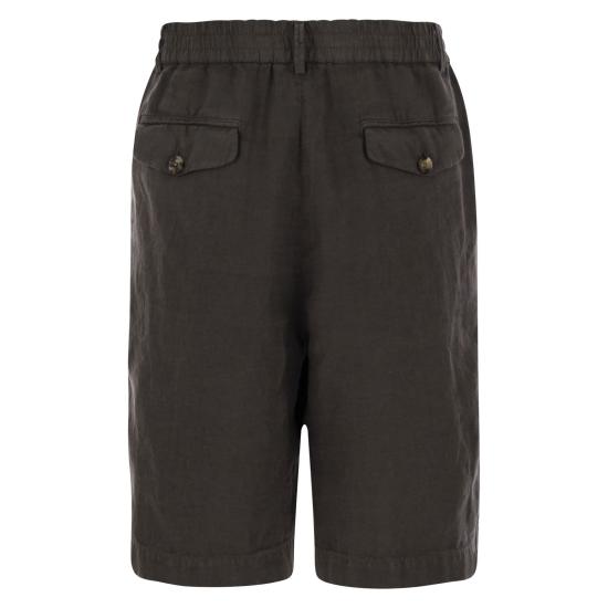 25SS 브루넬로 쿠치넬리 숏팬츠 M243DU0065 BROWN - BRUNELLO CUCINELLI