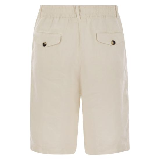 25SS 브루넬로 쿠치넬리 숏팬츠 M243DU0065 WHITE - BRUNELLO CUCINELLI