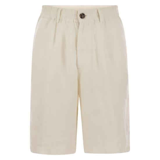 25SS 브루넬로 쿠치넬리 숏팬츠 M243DU0065 WHITE