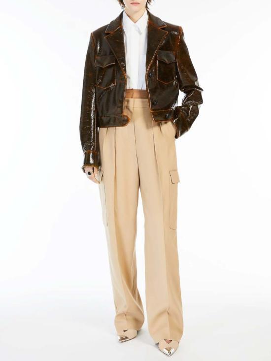 25FW 스포트막스 스트레이트 팬츠 2422136021650006 Camel - SPORTMAX