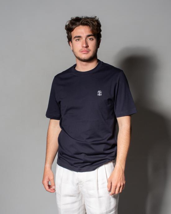 25SS 브루넬로 쿠치넬리 코튼 저지 크루넥 티셔츠 M0B138440 C4425 - BRUNELLO CUCINELLI