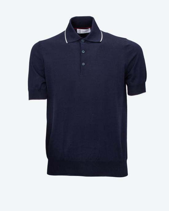 25SS 브루넬로 쿠치넬리 터틀넥 M29805205 CWG16 Blu - BRUNELLO CUCINELLI