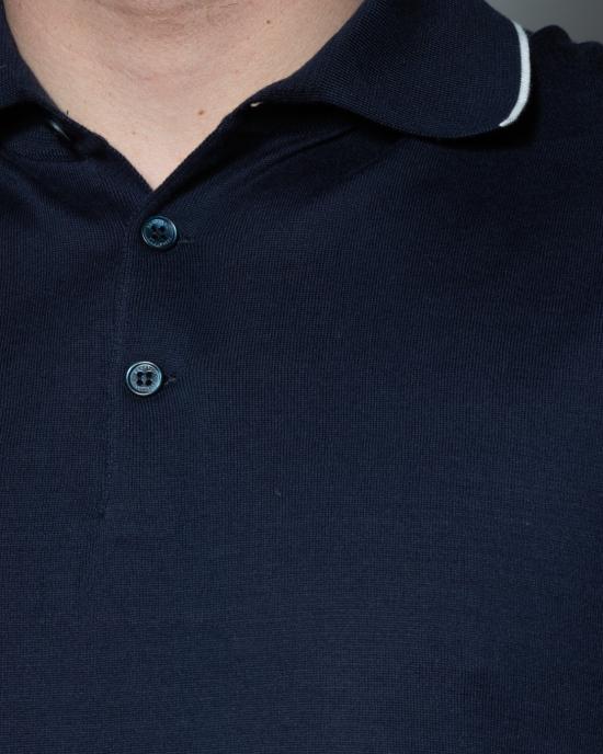 25SS 브루넬로 쿠치넬리 터틀넥 M29805205 CWG16 Blu - BRUNELLO CUCINELLI