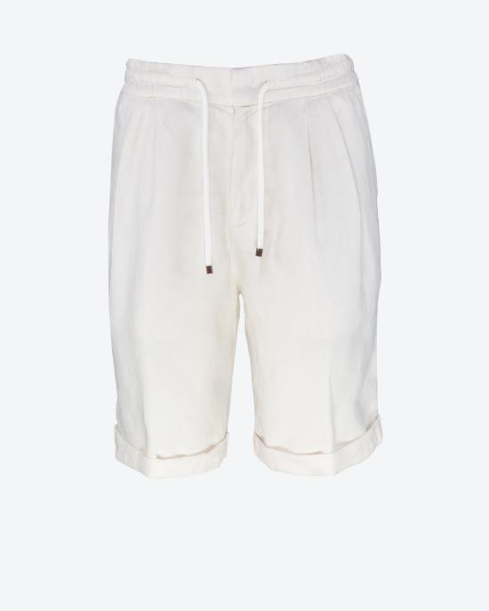 25SS 브루넬로 쿠치넬리 스트레이트 팬츠 M243DU0020 C6007 BIANCO - BRUNELLO CUCINELLI