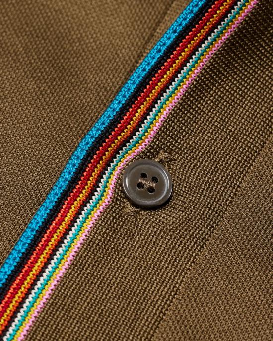 25SS 폴 스미스 폴로 티셔츠 M1R 958PP L00089 65 Dark Khaki KHAKI - PAUL SMITH