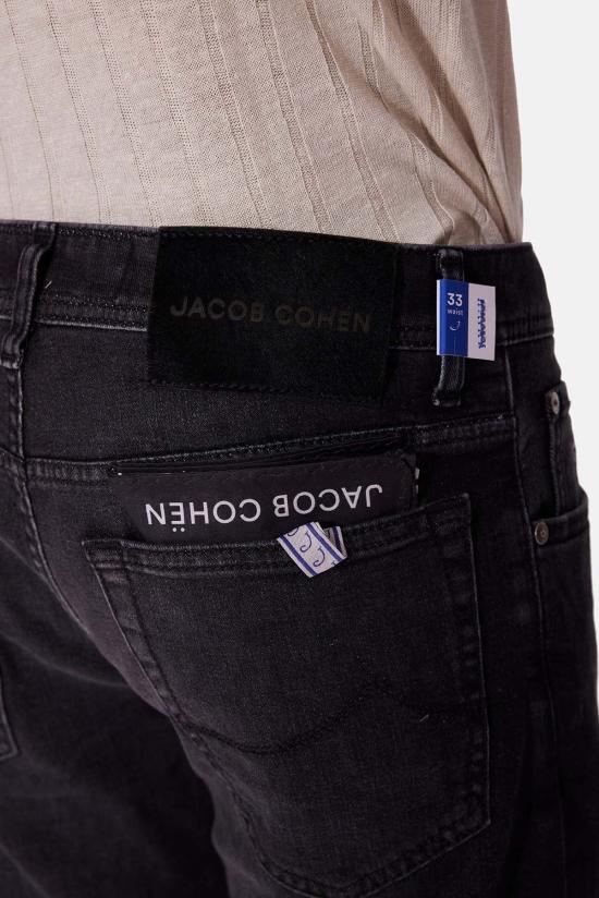  야콥코헨 스트레이트 팬츠 Jacob Cohen Eduard 9 Oz 스트레이트 레그 진 페이디드 블랙 - JACOB COHËN