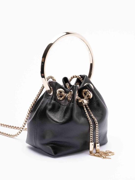 25SS 지미추 숄더백 MICROBONBONRIHBLACK Black - JIMMY CHOO