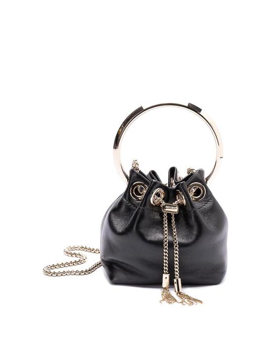 25SS 지미추 숄더백 MICROBONBONRIHBLACK Black