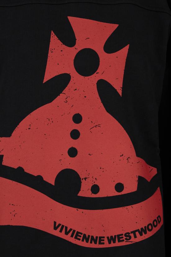 24FW 비비안웨스트우드 긴팔 티셔츠 2I01000FJ006O N401 BLACK - VIVIENNE WESTWOOD