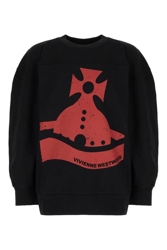 24FW 비비안웨스트우드 긴팔 티셔츠 2I01000FJ006O N401 BLACK