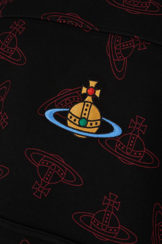 24FW 비비안웨스트우드 후드 티셔츠 3I01000NJ0079 N303 BLACK RED - VIVIENNE WESTWOOD