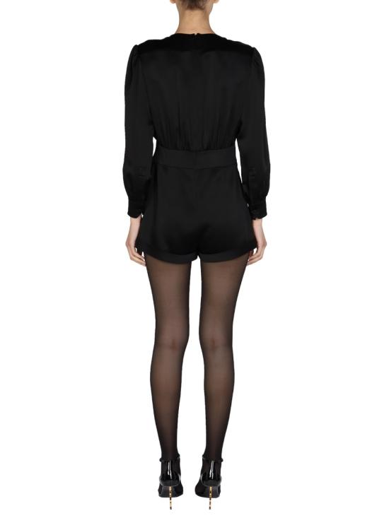 24FW 생로랑 숏 원피스 686994 BLACK - SAINT LAURENT
