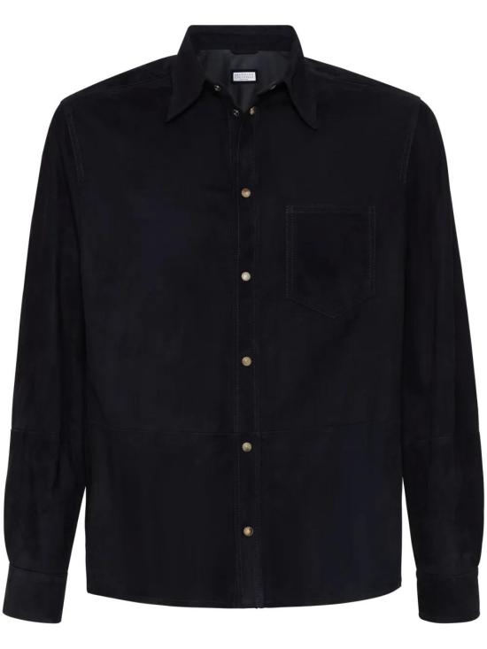  브루넬로 쿠치넬리 긴팔 셔츠 MPCLN2039C6536 navy