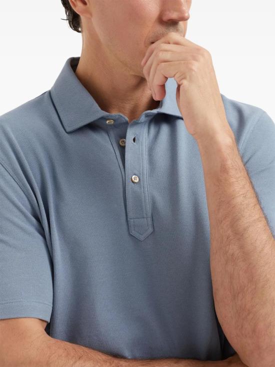  브루넬로 쿠치넬리 폴로 티셔츠 ME8543936C9719 - BRUNELLO CUCINELLI