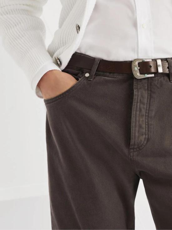  브루넬로 쿠치넬리 스트레이트 팬츠 M237PX1290C7015 - BRUNELLO CUCINELLI