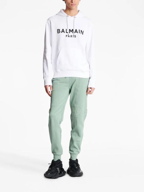  발망 후드 티셔츠 CH1JR002BB65 white - BALMAIN