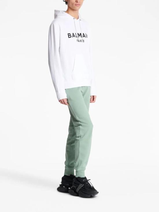  발망 후드 티셔츠 CH1JR002BB65 white - BALMAIN