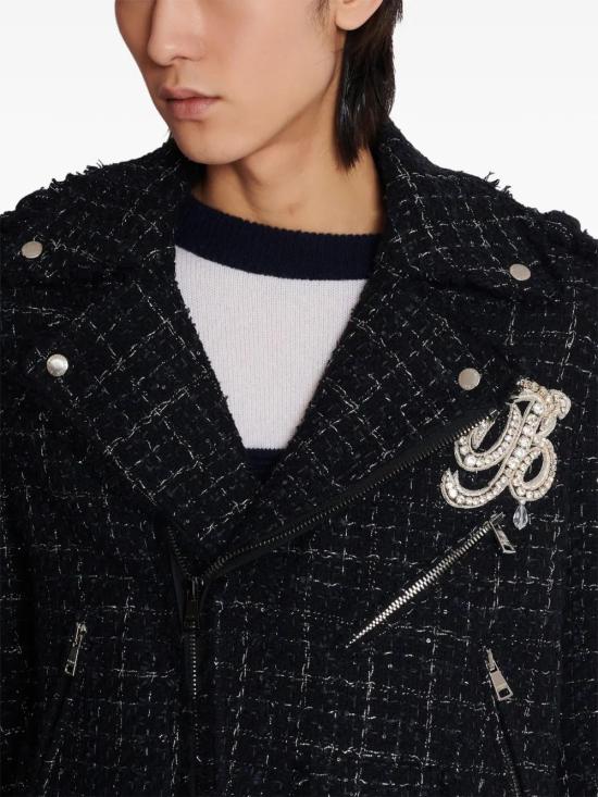  발망 바이커 자켓 DH1TD51114CF black - BALMAIN