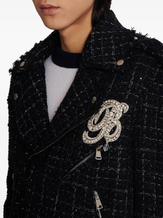  발망 바이커 자켓 DH1TD51114CF black - BALMAIN