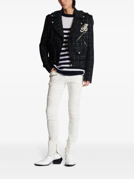  발망 바이커 자켓 DH1TD51114CF black - BALMAIN