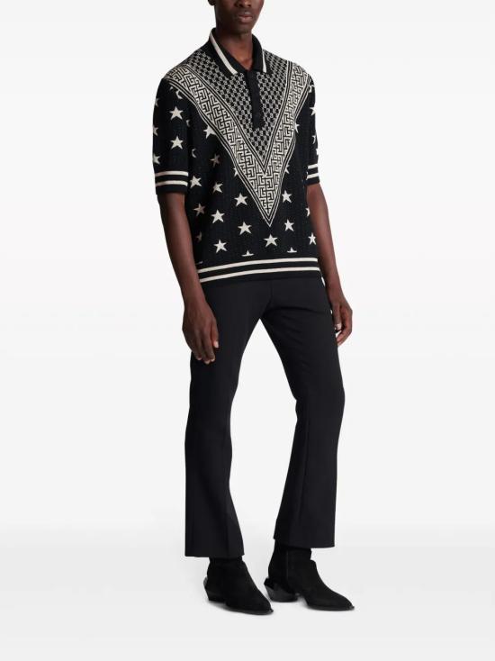  발망 폴로 티셔츠 CH1GB045KF93 black - BALMAIN