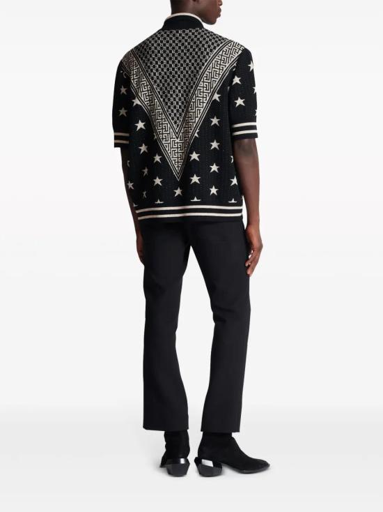  발망 폴로 티셔츠 CH1GB045KF93 black - BALMAIN