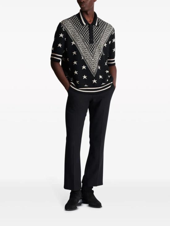  발망 폴로 티셔츠 CH1GB045KF93 black - BALMAIN