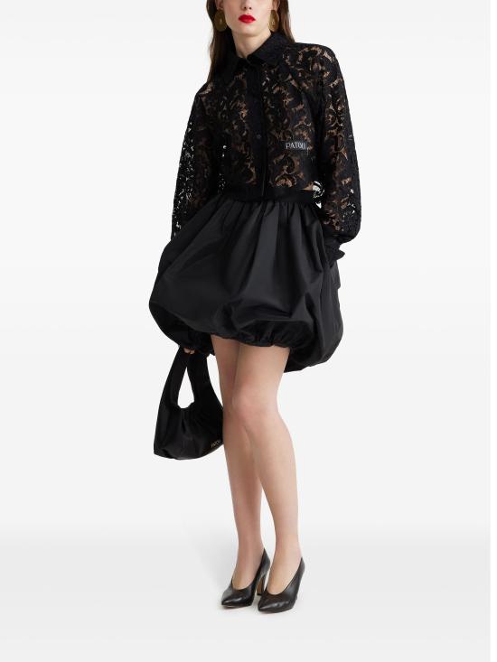 25SS 파투 숏 스커트 SK0430011 999B BLACK - PATOU