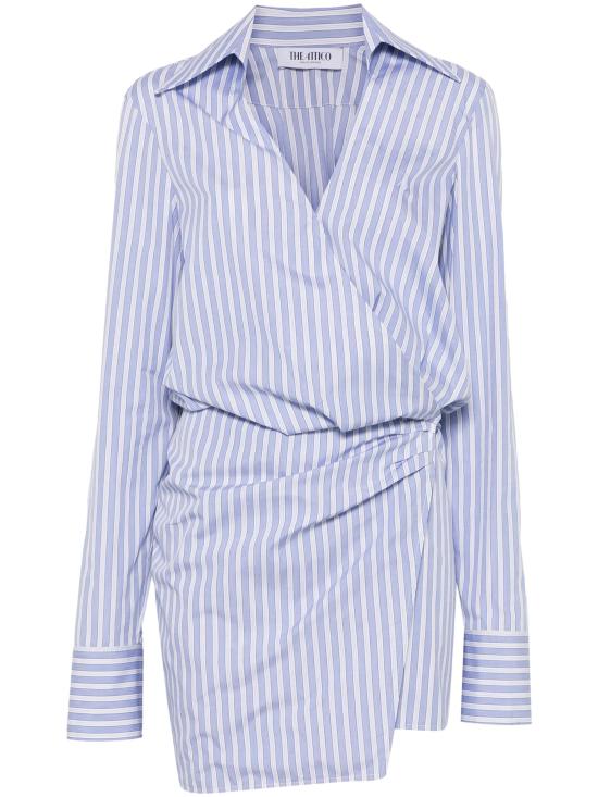 25SS 디 아티코 숏 원피스 250WCA00394 870 WHITE NAVY BLUE