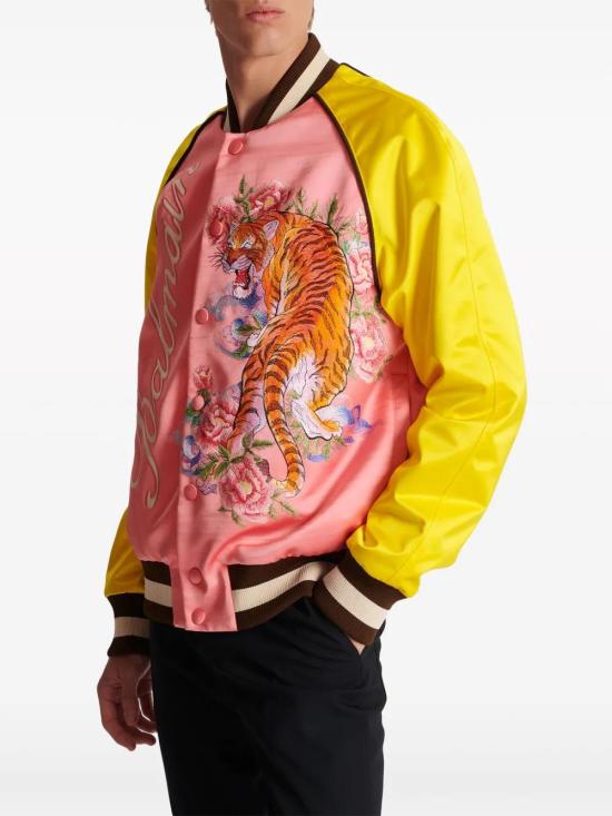  발망 봄버 자켓 CH0TH795ME73 yellow - BALMAIN