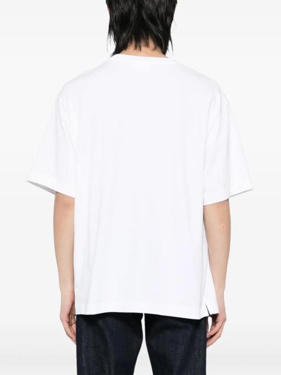  메종키츠네 반팔 티셔츠 OM00123KJ0119M186 white - MAISON KITSUNE