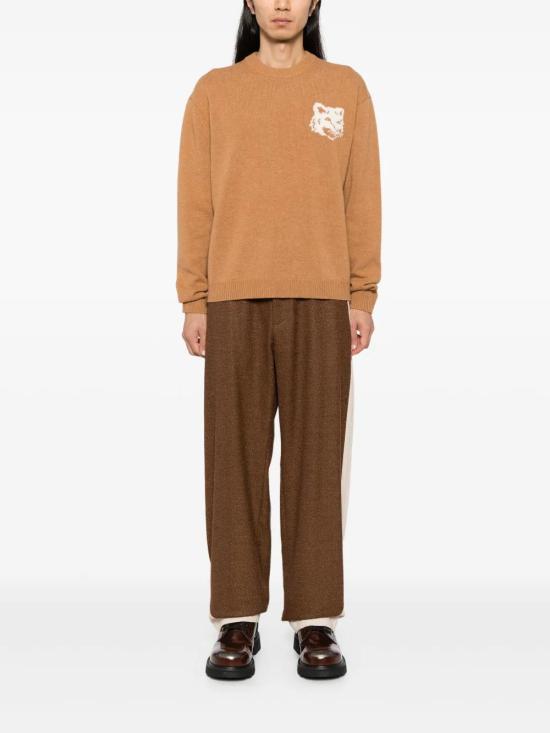  메종키츠네 스웨터 NM00808KM0329P270 brown - MAISON KITSUNE